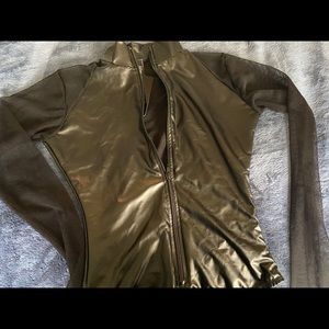 Faux Leather Bodysuit